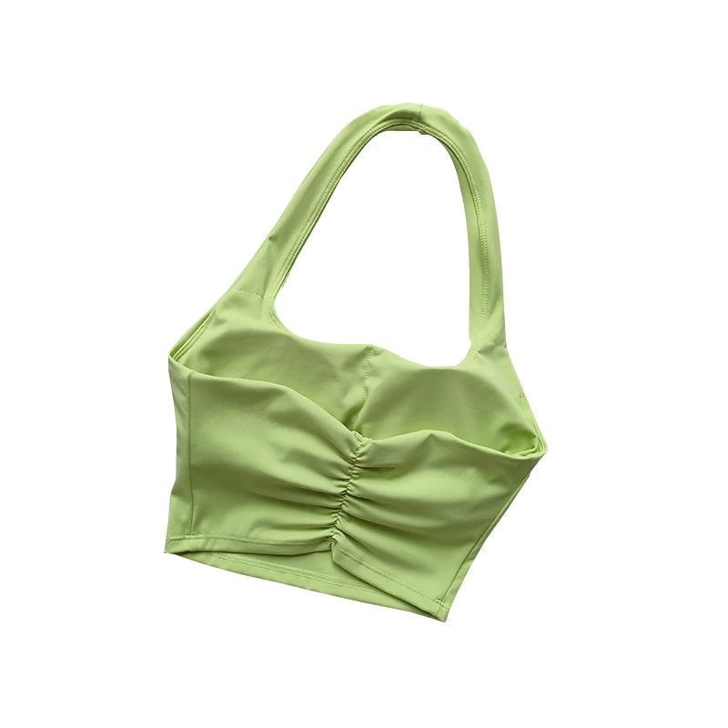 Halter Neck Sports Bra – Sexy Back & Chest Support