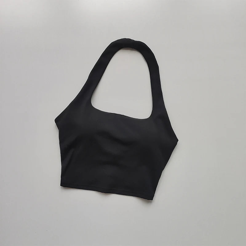 Halter Neck Sports Bra – Sexy Back & Chest Support