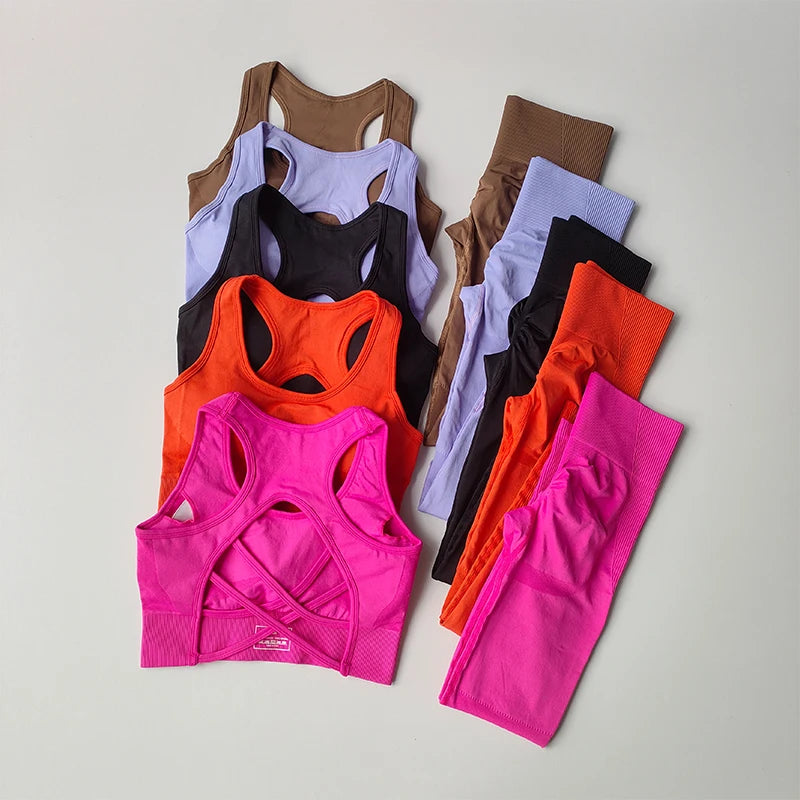 2PCS Active Set – Sports Bra & Fitness Tank Top