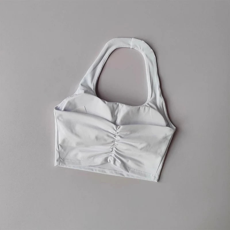 Halter Neck Sports Bra – Sexy Back & Chest Support