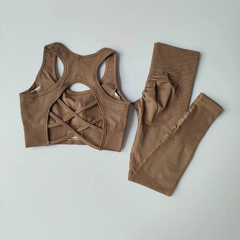 2PCS Active Set – Sports Bra & Fitness Tank Top