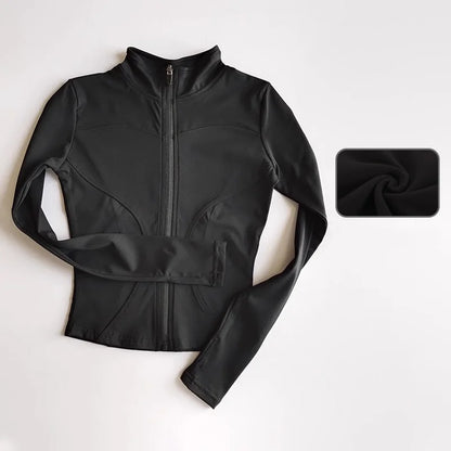 Women’s Fitness Jacket – Long Sleeve, Stretch & Stylish
