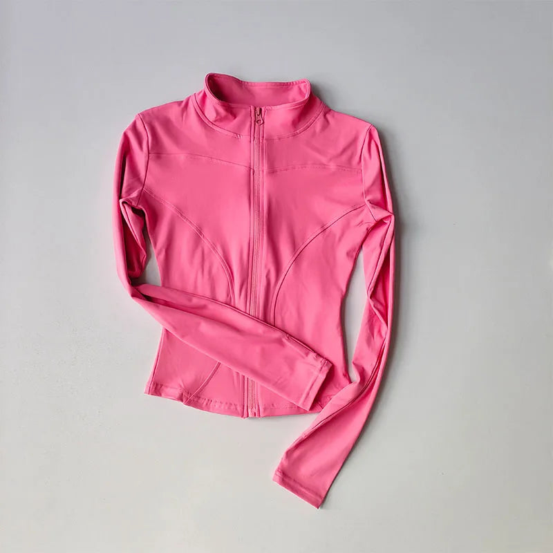 Women’s Fitness Jacket – Long Sleeve, Stretch & Stylish