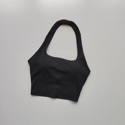 Halter Neck Sports Bra – Sexy Back & Chest Support