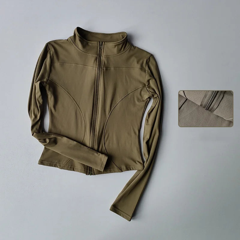 Women’s Fitness Jacket – Long Sleeve, Stretch & Stylish