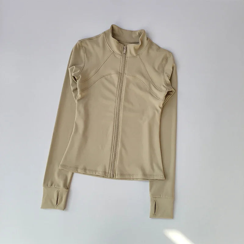 Women’s Fitness Jacket – Long Sleeve, Stretch & Stylish