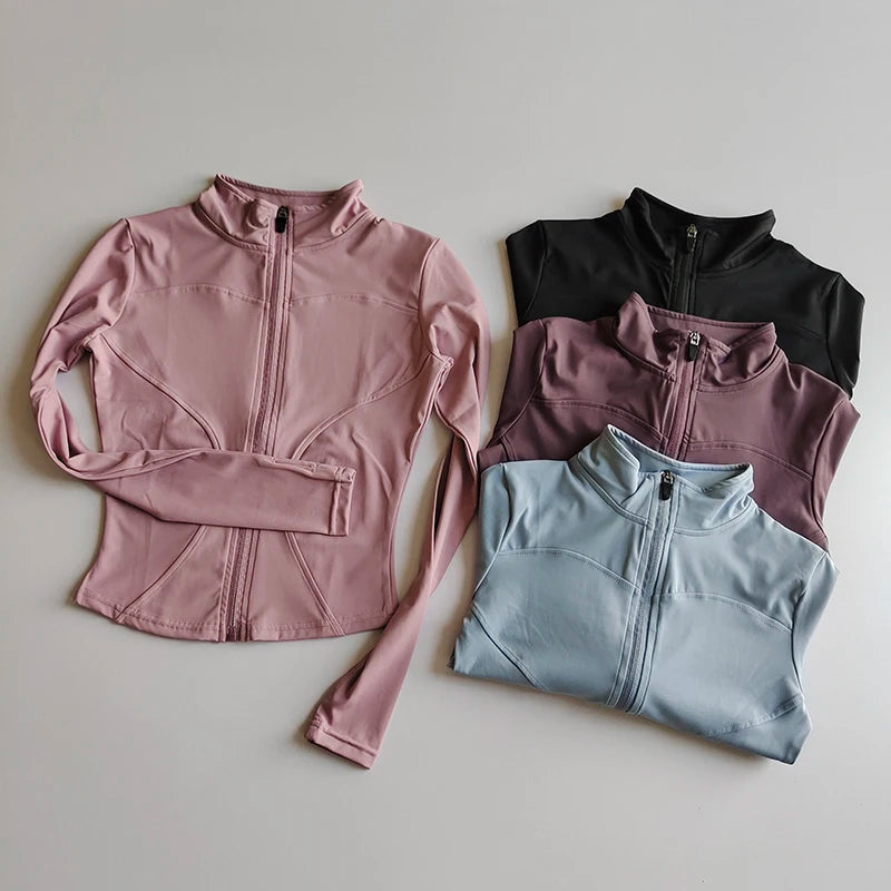 Women’s Fitness Jacket – Long Sleeve, Stretch & Stylish