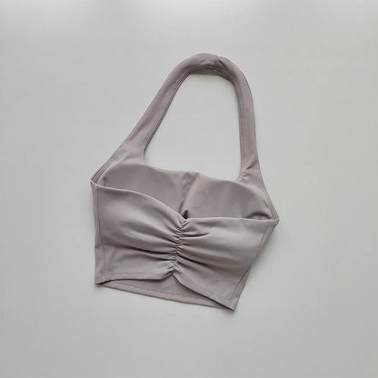 Halter Neck Sports Bra – Sexy Back & Chest Support