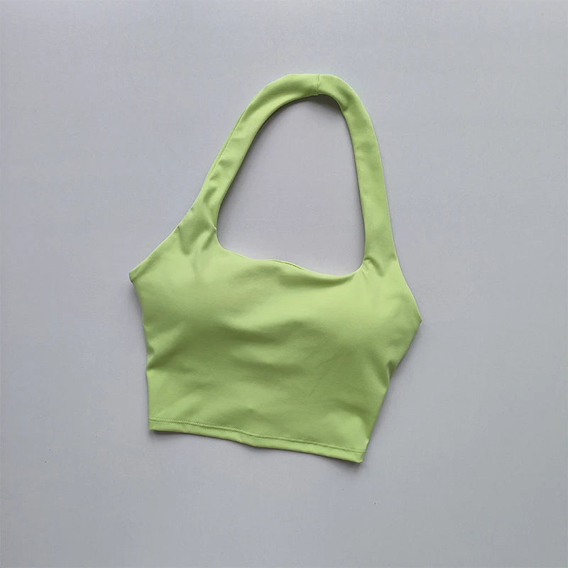 Halter Neck Sports Bra – Sexy Back & Chest Support