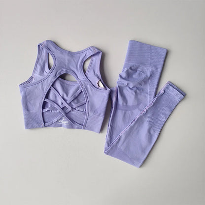 2PCS Active Set – Sports Bra & Fitness Tank Top
