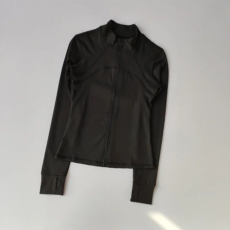 Women’s Fitness Jacket – Long Sleeve, Stretch & Stylish