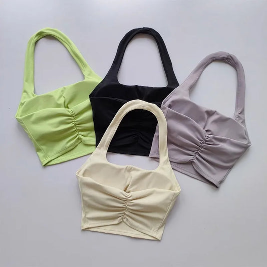 Halter Neck Sports Bra – Sexy Back & Chest Support