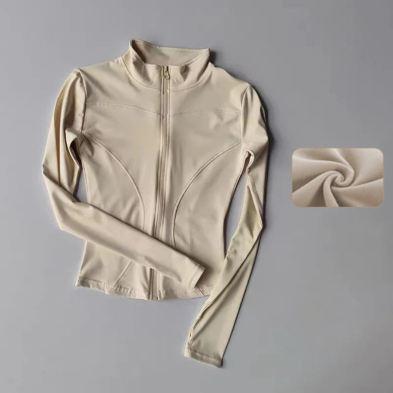 Women’s Fitness Jacket – Long Sleeve, Stretch & Stylish