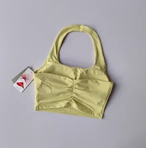 Halter Neck Sports Bra – Sexy Back & Chest Support
