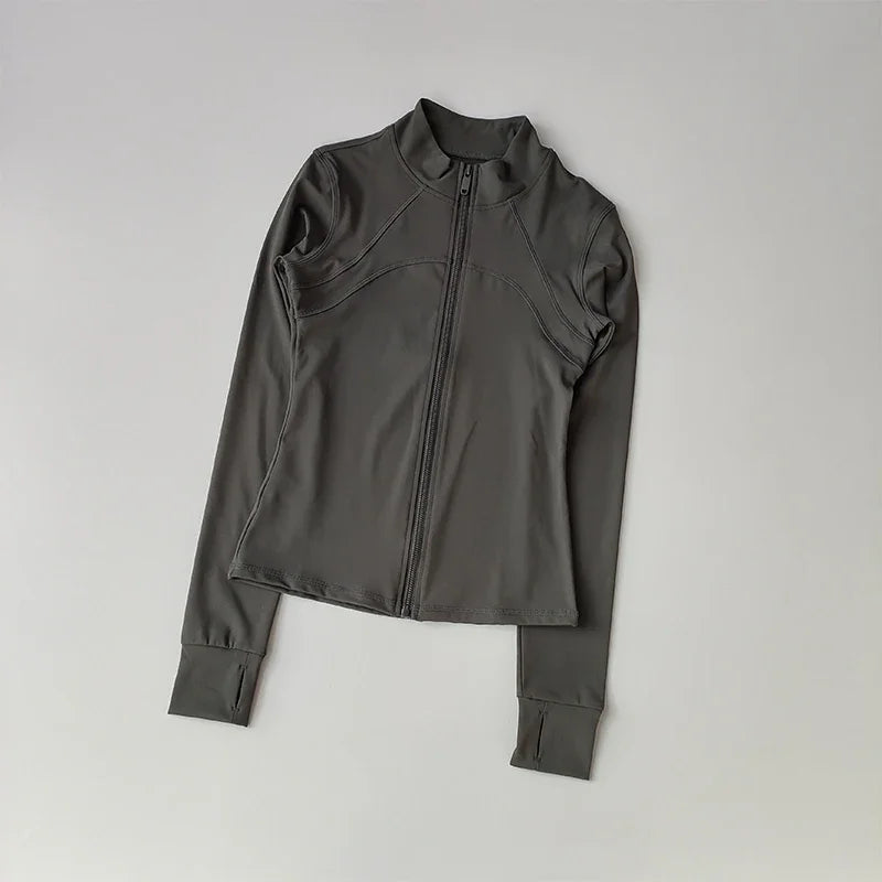 Women’s Fitness Jacket – Long Sleeve, Stretch & Stylish