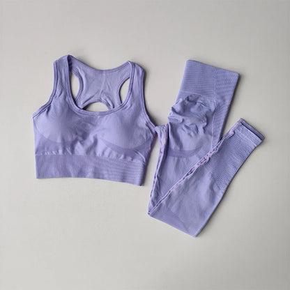 2PCS Active Set – Sports Bra & Fitness Tank Top