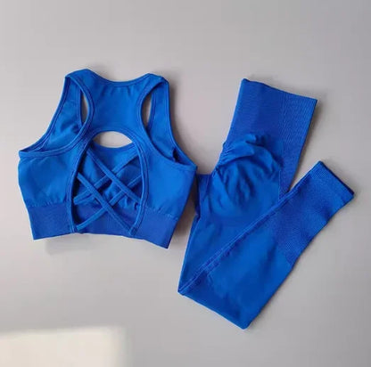 2PCS Active Set – Sports Bra & Fitness Tank Top