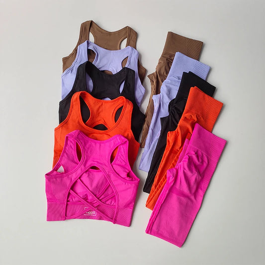 2PCS Active Set – Sports Bra & Fitness Tank Top