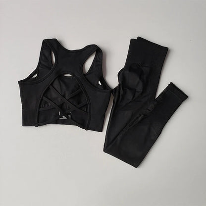 2PCS Active Set – Sports Bra & Fitness Tank Top