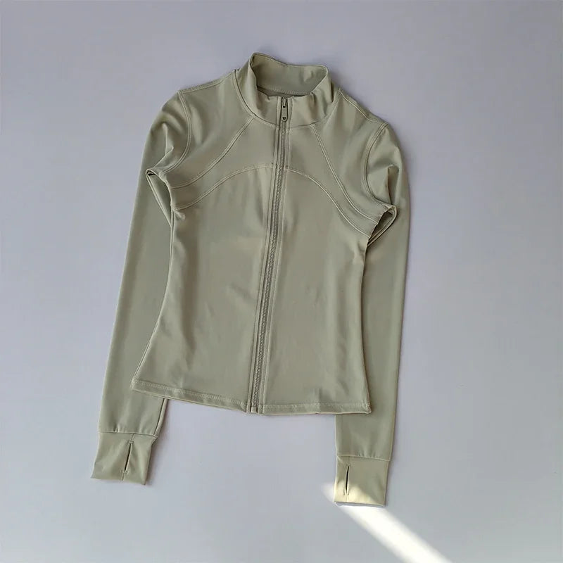 Women’s Fitness Jacket – Long Sleeve, Stretch & Stylish